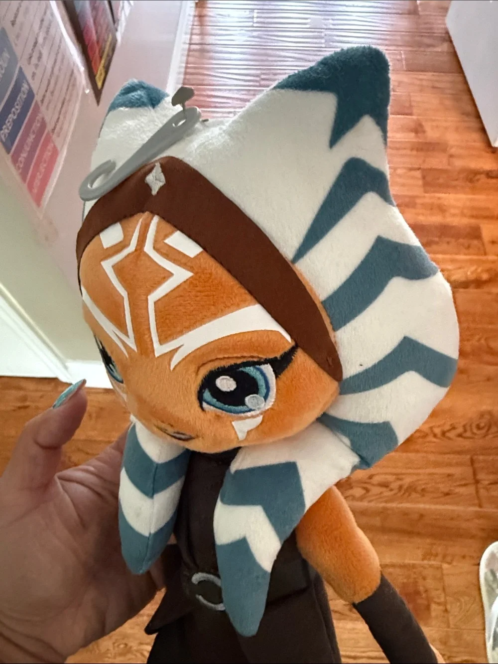 Disney Ahsoka Tano Plush - Orange, Blue & White